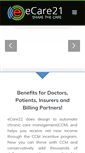 Mobile Screenshot of ecare21.com